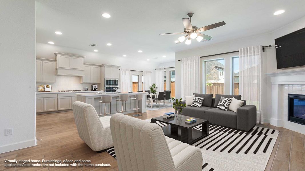 Representative furnished interior of a home built from the 2187W by Perry Homes in Veramendi, New Braunfels (Image 5).