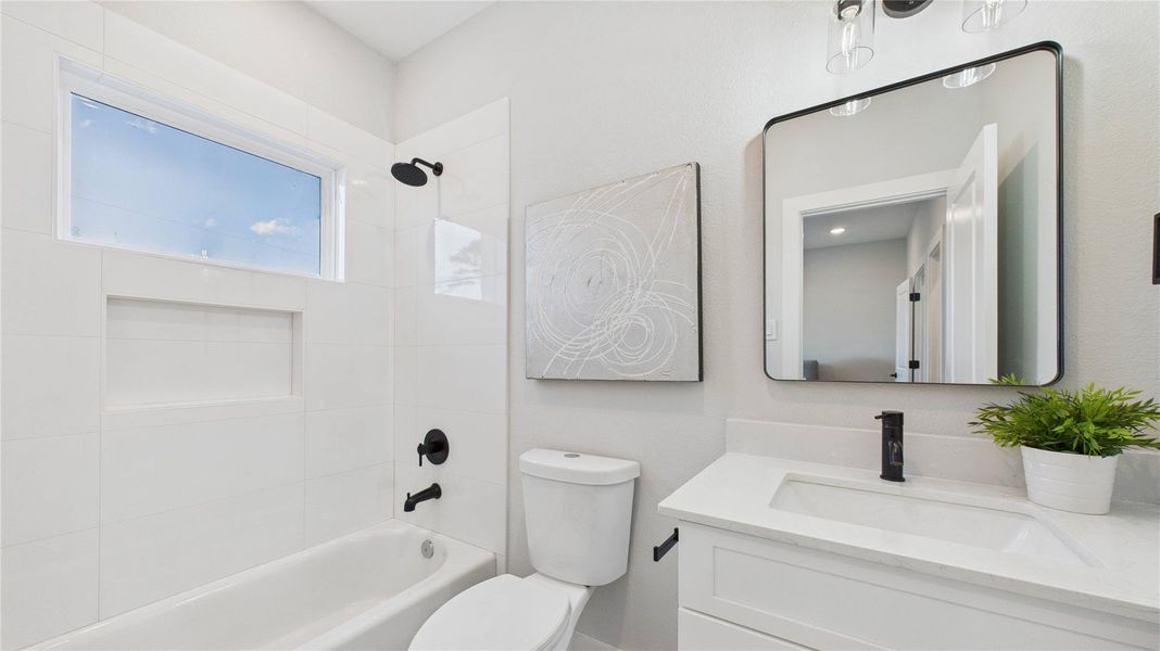 Furnished interior view inside a new home in , Houston (Image 13).