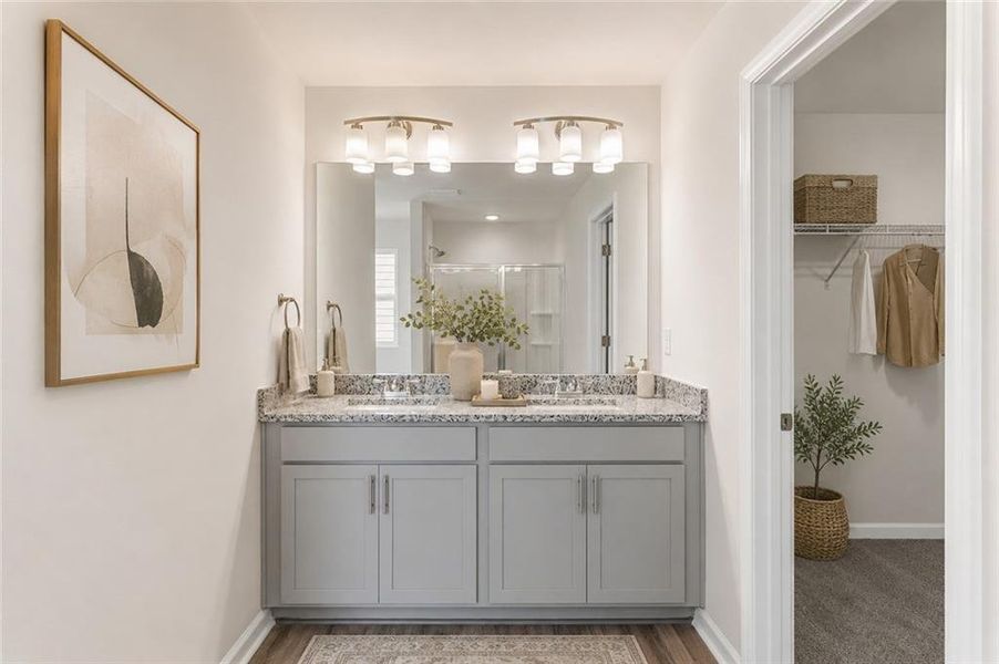 Furnished interior view inside a new home in Oakhill Estates, Adairsville (Image 9).