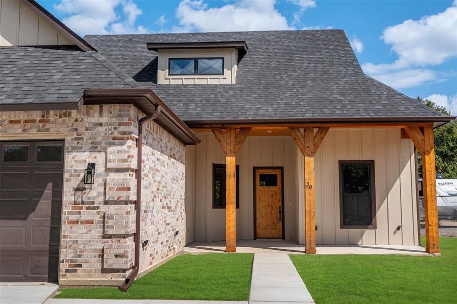 Exterior details and patio area of a home in , Star Harbor (Image 3).