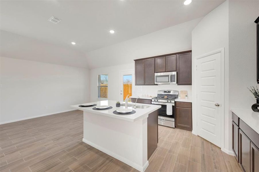 Furnished interior view inside a new home in Sagebrook, Argyle (Image 7). Furnished interior view inside a new home in Sagebrook, Argyle (Image 7).