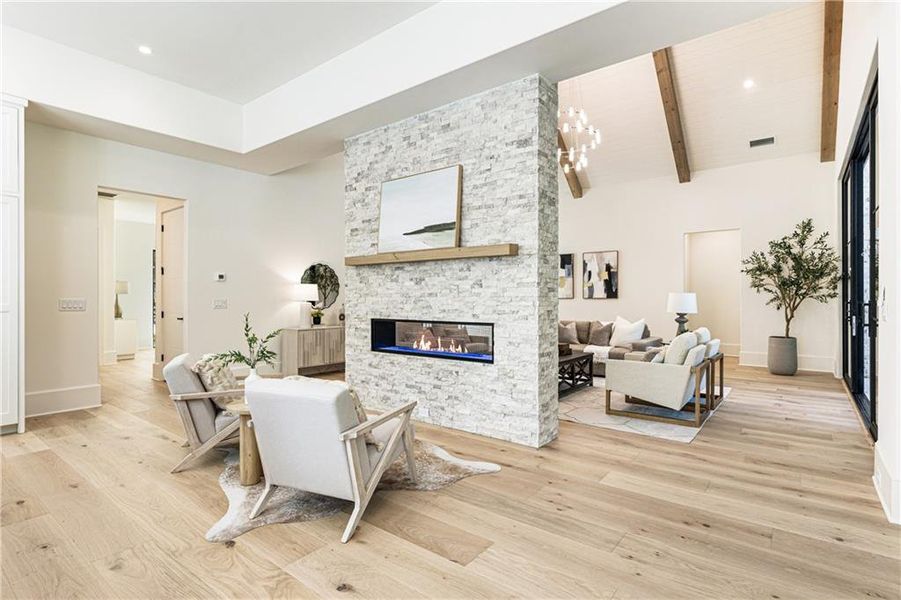 Furnished interior view inside a new home in , Alpharetta (Image 67).