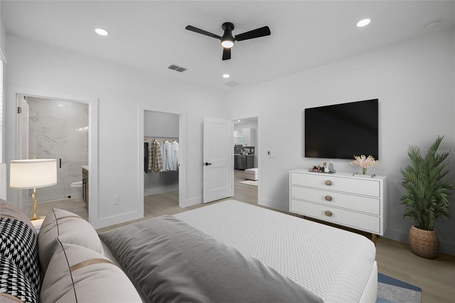 Furnished interior view inside a new home in , Lakeland (Image 16). Furnished interior view inside a new home in , Lakeland (Image 16).