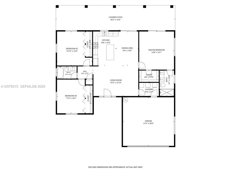 2D floor plan layout of this home in , Sebring, FL (Image 5).