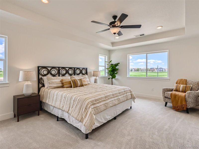 Furnished interior view inside a new home in Elevations at Murphy Creek, Aurora (Image 7).