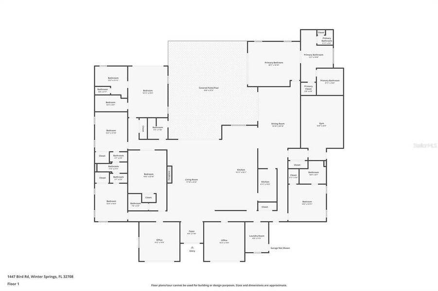 2D floor plan layout of this home in , Winter Springs, FL (Image 4).