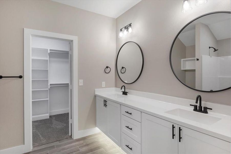 Furnished interior view inside a new home in , Lindale (Image 17). Furnished interior view inside a new home in , Lindale (Image 17).