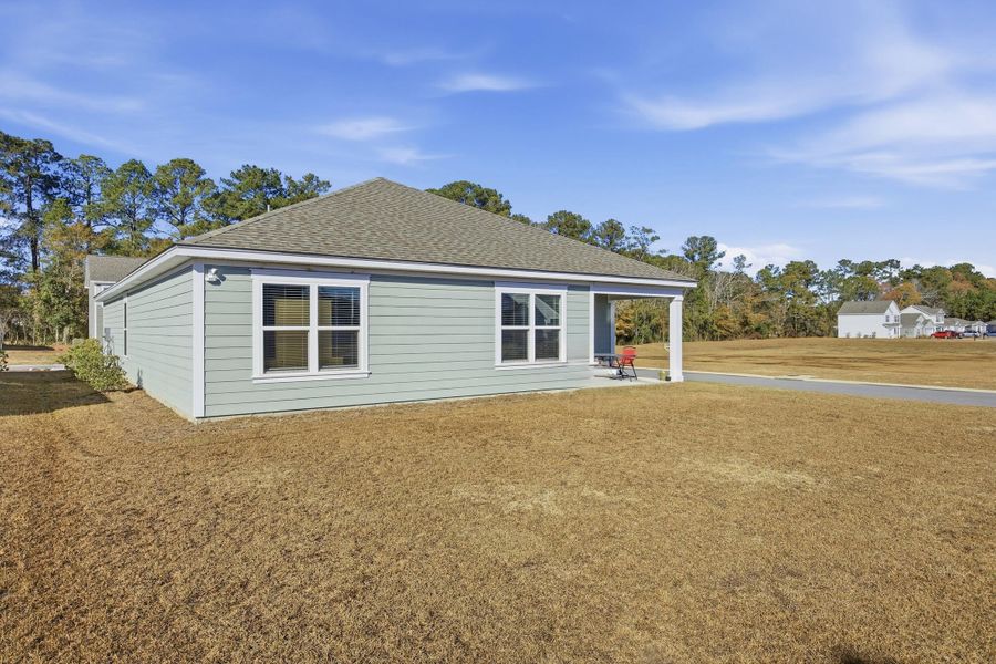 Exterior details and patio area of a home in , Santee (Image 18).