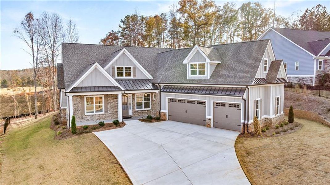 Front exterior of a new home in , Jefferson, GA, highlighting curb appeal (Image 32).