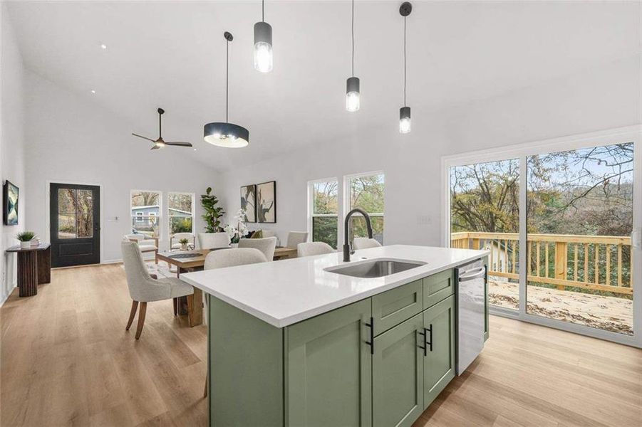Furnished interior view inside a new home in , Atlanta (Image 27).