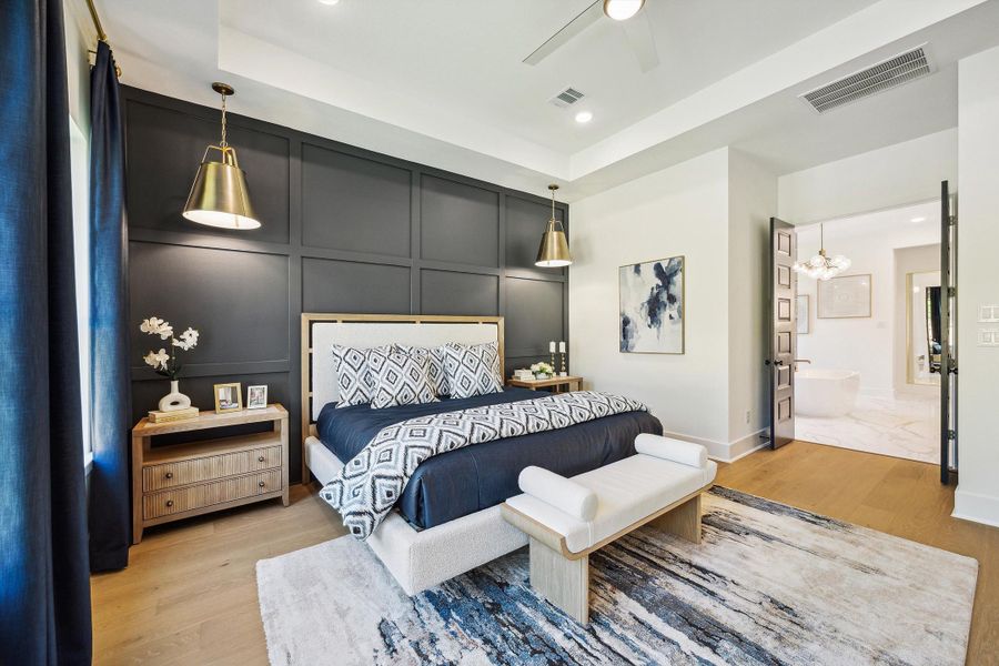 Representative furnished interior of a home built from the The Jaxson IX by Westin Homes in The Woodlands Hills, Willis (Image 16).