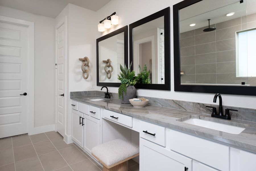 Furnished interior view inside a new home in View at the Reserve, Mansfield (Image 12).