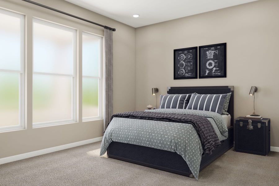 Representative furnished interior of a home built from the 3205 by Tri Pointe Homes in The Aurora Highlands, Aurora (Image 9).