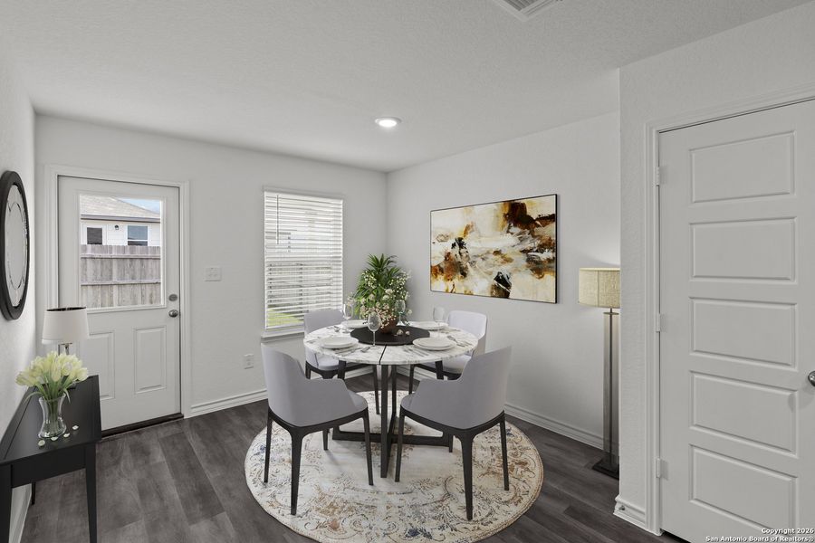 Furnished interior view inside a new home in Meadows at Clear Springs, New Braunfels (Image 7).