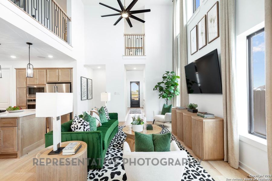 Furnished interior view inside a new home in Davis Ranch: 45ft. lots, San Antonio (Image 27).