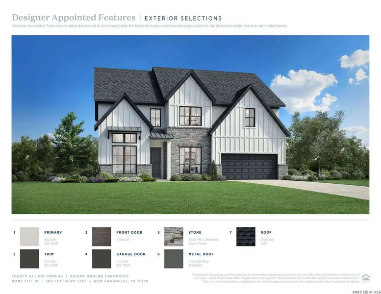Sample of building materials used in homes in Kyndwood, New Braunfels (Image 6).