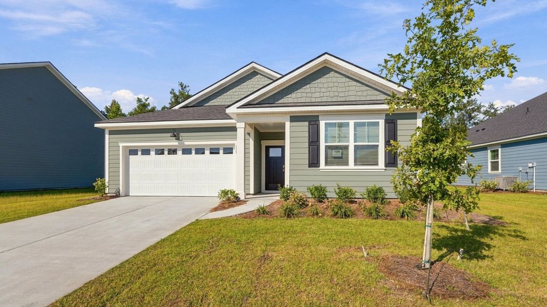 Representative exterior photo of a completed home built from the Lakeside by D.R. Horton in Laurel Grove, Guyton, GA (Image 2). Representative exterior photo of a completed home built from the Lakeside by D.R. Horton in Laurel Grove, Guyton, GA (Image 2).