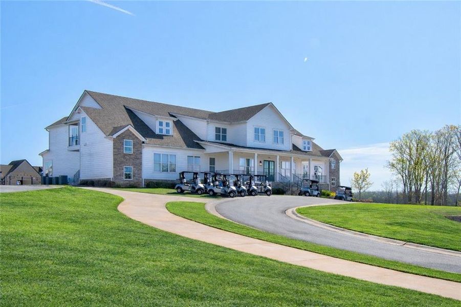 Front exterior of a new home in , Homer, GA, highlighting curb appeal (Image 27).