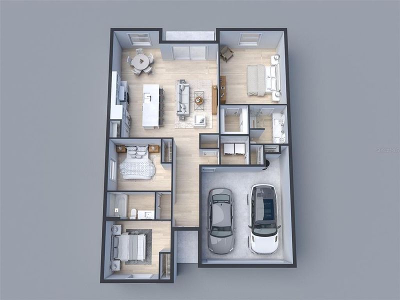 2D floor plan layout of this home in , Palm Coast, FL (Image 2). 2D floor plan layout of this home in , Palm Coast, FL (Image 2).