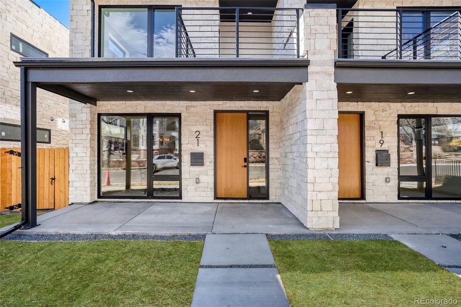 Exterior details and patio area of a home in , Denver (Image 3).