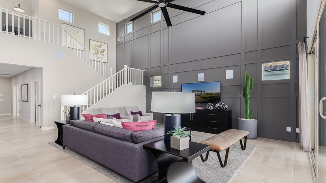 Representative furnished interior of a home built from the Pinnacle by Taylor Morrison in Paradisi Encore Collection, Surprise (Image 10).