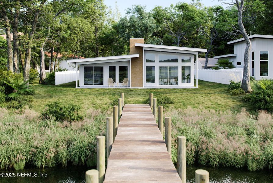 Front exterior of a new home in , St. Augustine, FL, highlighting curb appeal (Image 1).