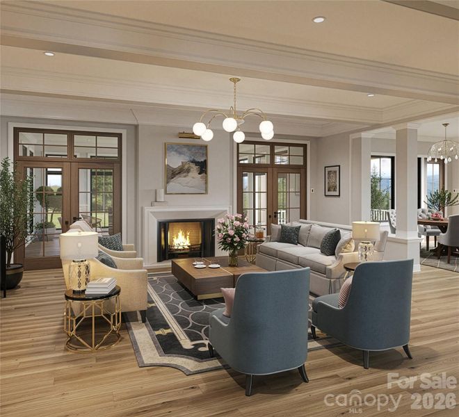 Furnished interior view inside a new home in , Mooresville (Image 5).