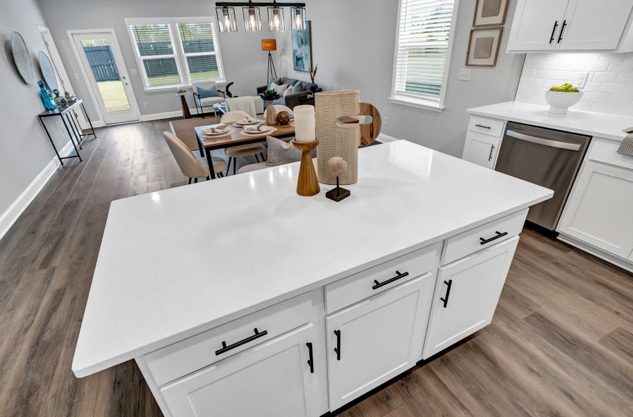 Furnished interior view inside a new home in Monroe Preserve, Chapin (Image 8).