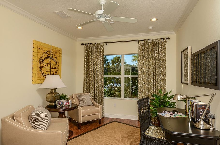 Furnished interior view inside a new home in Tide Marsh, Fort Myers (Image 11). Furnished interior view inside a new home in Tide Marsh, Fort Myers (Image 11).