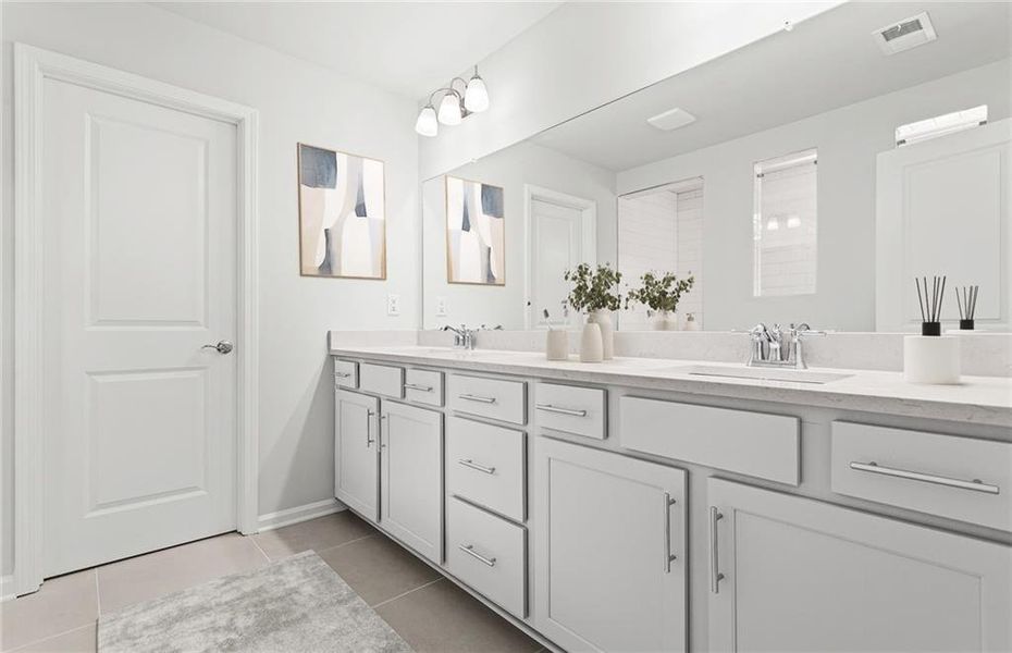 Furnished interior view inside a new home in Linden Grove, Powder Springs (Image 10).