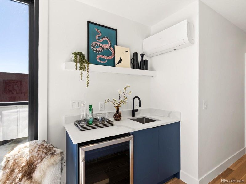 Furnished interior view inside a new home in , Denver (Image 10).