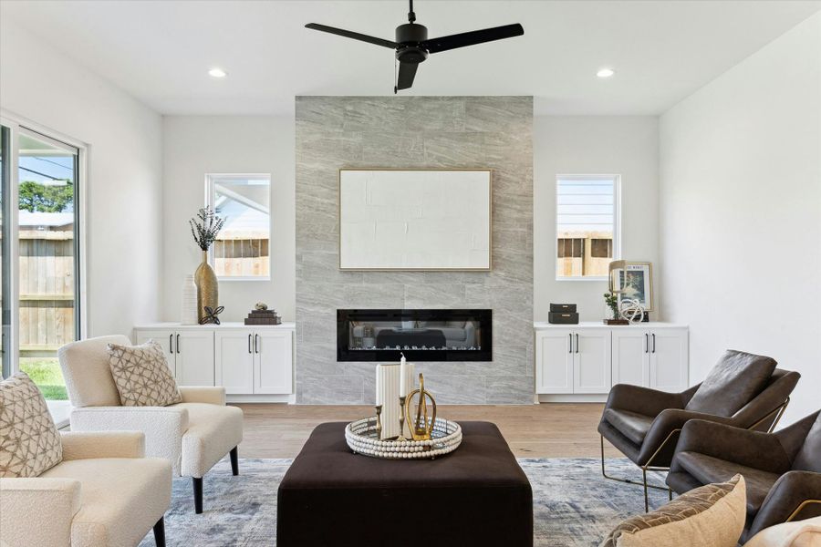 Furnished interior view inside a new home in , Houston (Image 4).