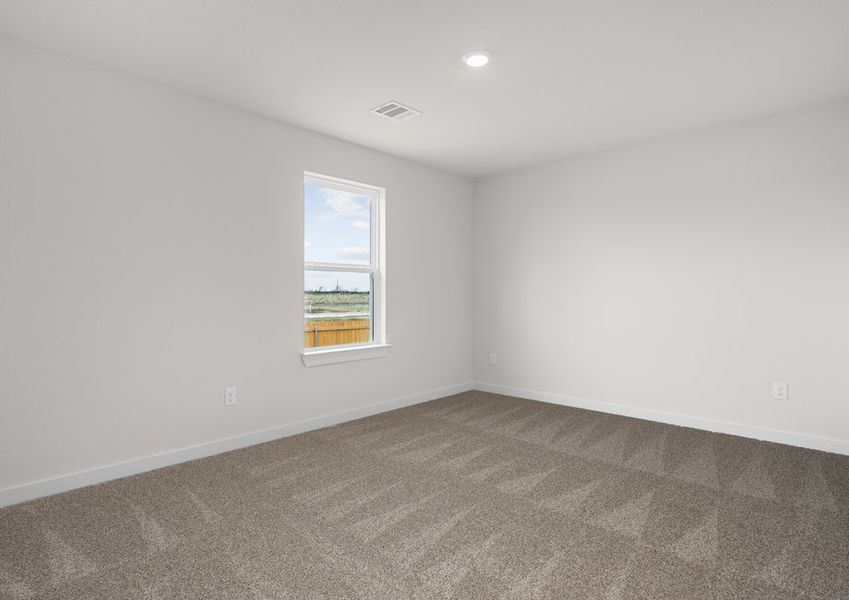 The secondary bedrooms are the perfect space for a children's bedroom or guest room. The secondary bedrooms are the perfect space for a children's bedroom or guest room.