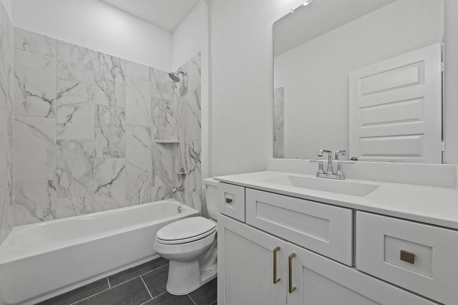 Furnished interior view inside a new home in Elyson, Katy (Image 12).