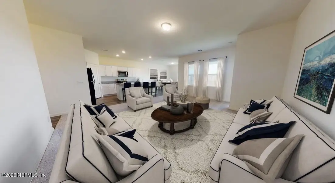Furnished interior view inside a new home in , Jacksonville (Image 5).