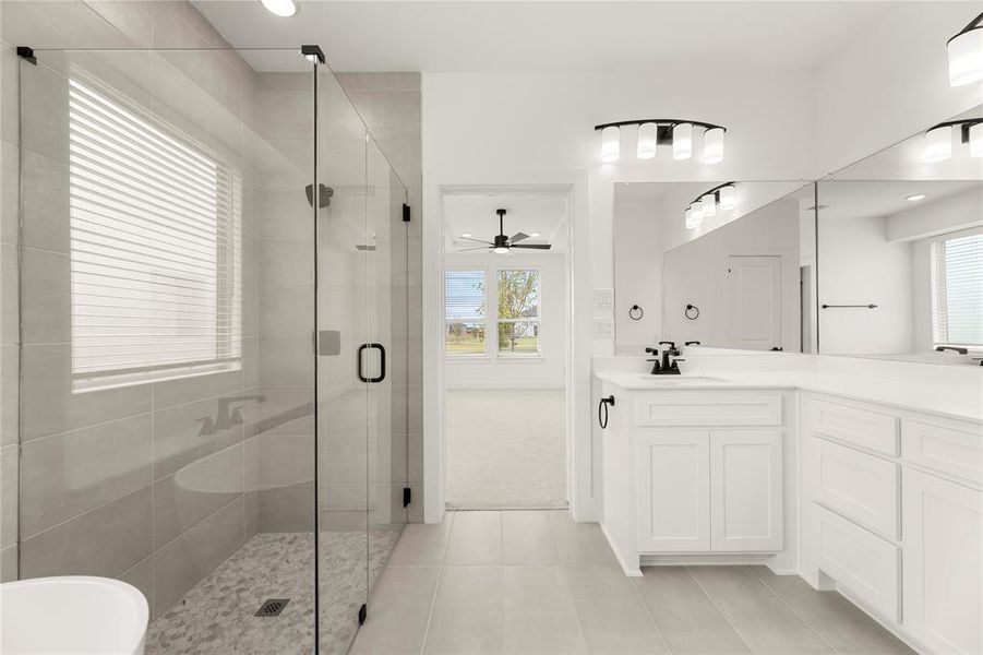 Furnished interior view inside a new home in Villages of Creekwood, Frisco (Image 13).