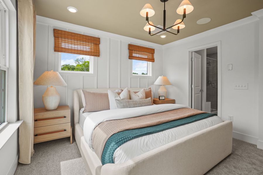 Representative furnished interior of a home built from the Evans by Pulte Homes in West End Heights, Charlotte (Image 71).