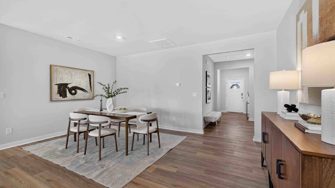 Furnished interior view inside a new home in Secrest Commons, Monroe (Image 4).