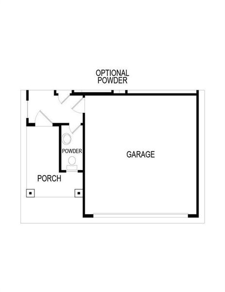 2D floor plan layout of this home in The Meadows, Denton, TX (Image 3).