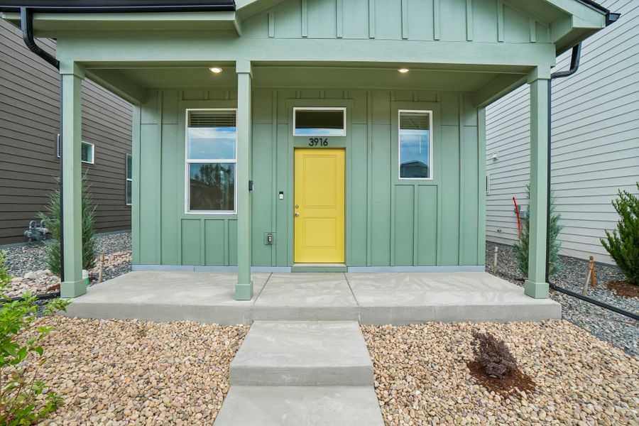 Exterior details and patio area of a home in Liberty Draw, Evans (Image 26).