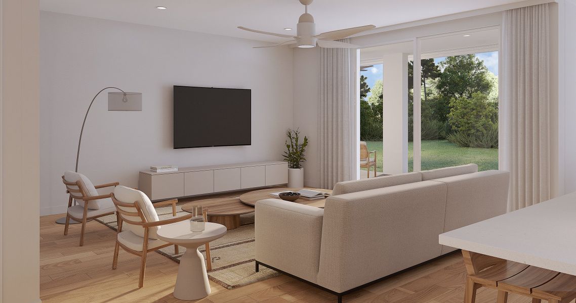 Representative furnished interior of a home built from the The Heron by Estela Living in Palm Coast, Palm Coast (Image 6).