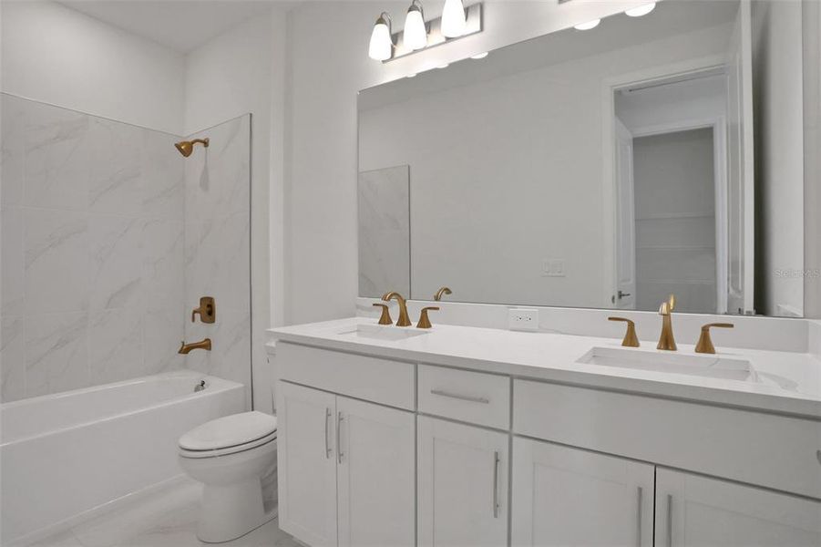 Furnished interior view inside a new home in Bungalow Walk at Lakewood Ranch, Sarasota (Image 11).