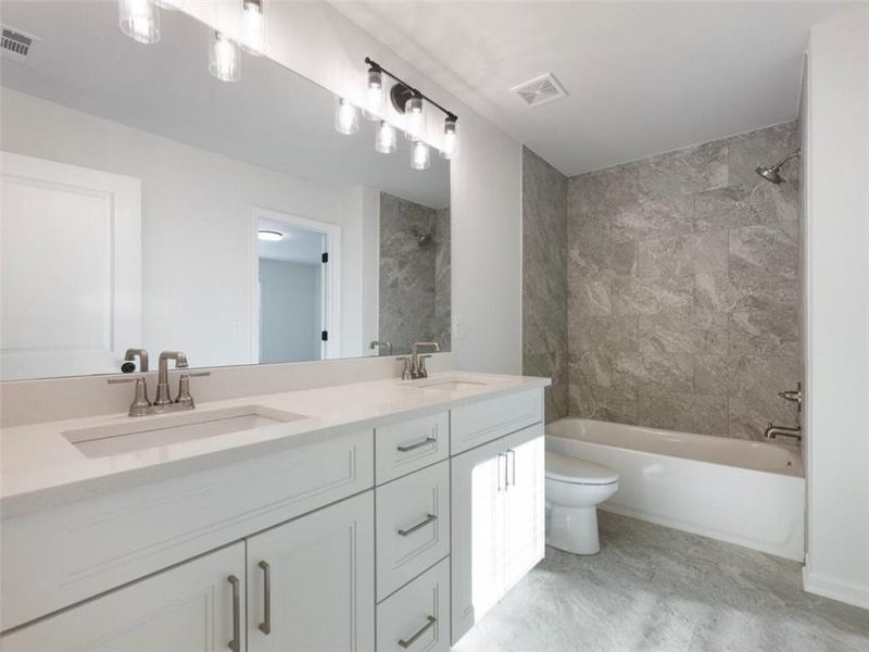 Furnished interior view inside a new home in , Buford (Image 5).
