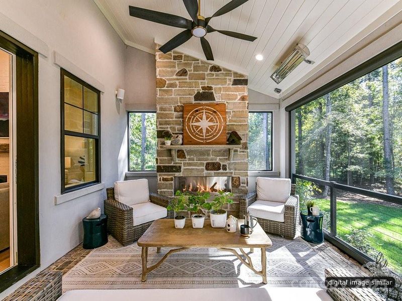 Furnished interior view inside a new home in , Charlotte (Image 7).
