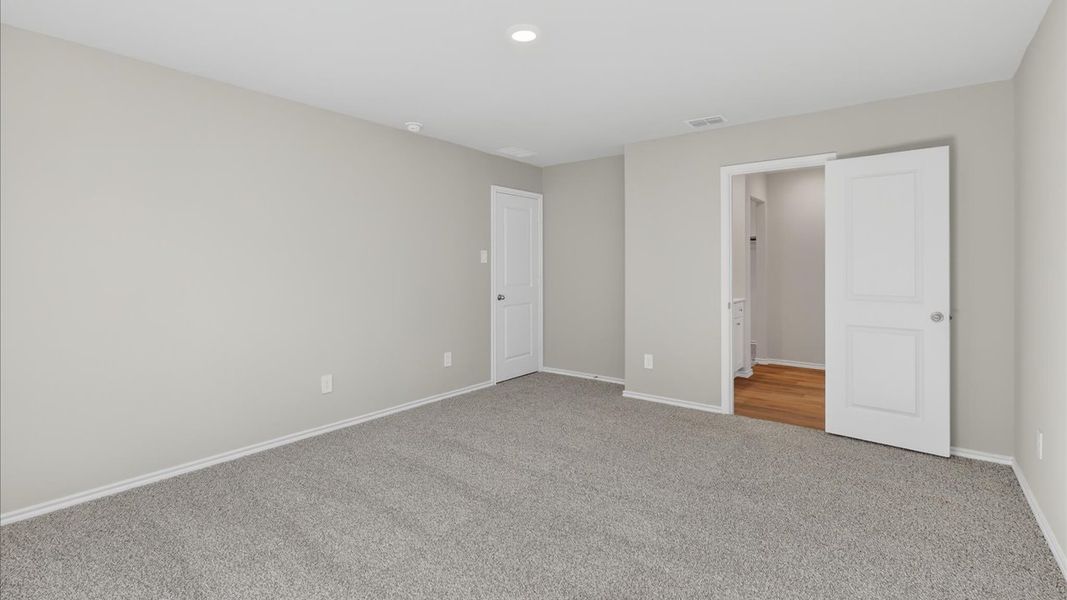 Representative unfurnished interior of a home built from the Davis by D.R. Horton in Hickory Grove, Krum (Image 12). Representative unfurnished interior of a home built from the Davis by D.R. Horton in Hickory Grove, Krum (Image 12).