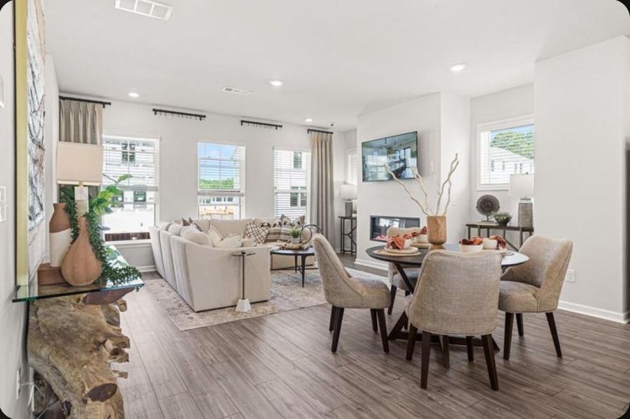Furnished interior view inside a new home in Rosewood Farm, Lawrenceville (Image 29).