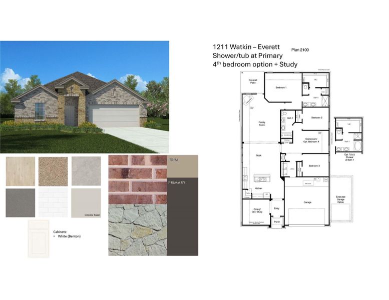 Sample of building materials used in homes in Southern Pointe, College Station (Image 17).