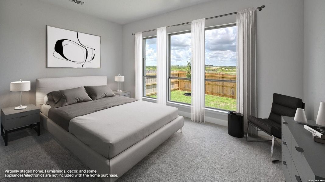 Furnished interior view inside a new home in Briggs Ranch, San Antonio (Image 12). Furnished interior view inside a new home in Briggs Ranch, San Antonio (Image 12).