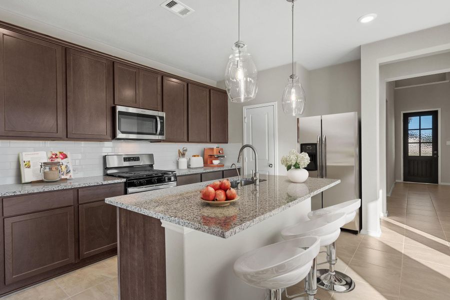 Furnished interior view inside a new home in , Spring (Image 5).