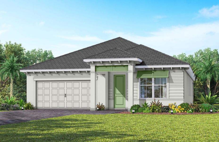 Representative exterior photo of a completed home built from the Coral by Pulte Homes in SeaFlower, Bradenton, FL (Image 17).